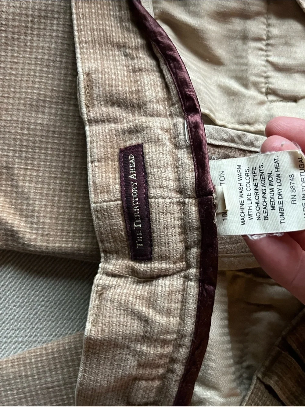 The Territory Ahead Men's Khaki Chinos - Beige/Tan